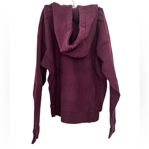 Trending color! Wine/Maroon Women’s Hooded Champion Sweatshirt size L - Picture 2 of 8